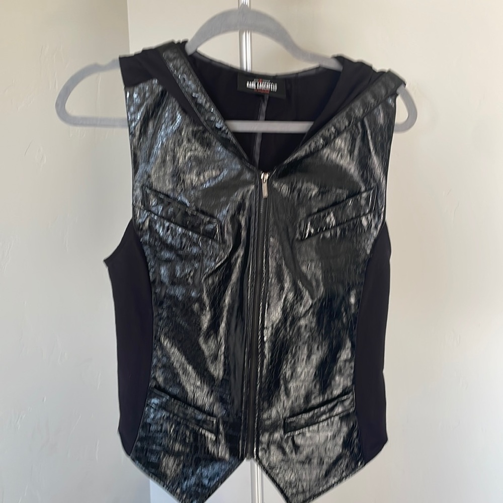 Karl Lagerfeld For impulse Only at Macy’s collection black vest